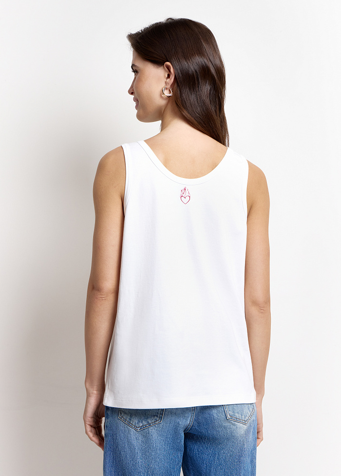 картинка Топ из хлопка от бренда Оксаны Лаврентьевой OLOLOL