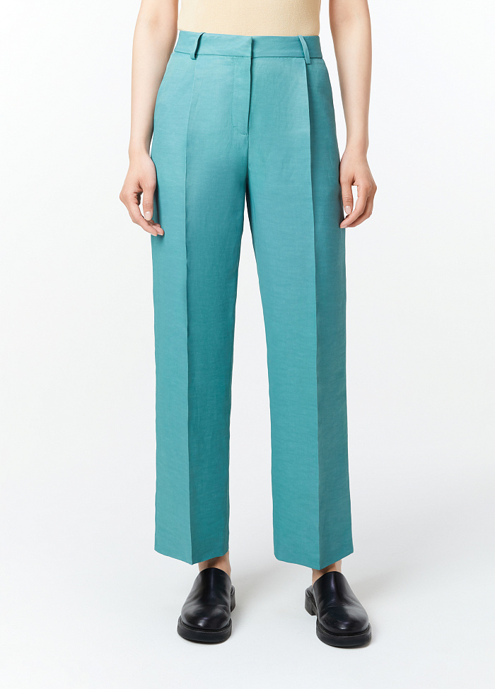 картинка Брюки из вискозы и льна от бренда Оксаны Лаврентьевой OLOLOL