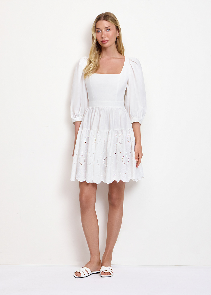 картинка Платье из хлопка и льна от бренда Оксаны Лаврентьевой OLOLOL