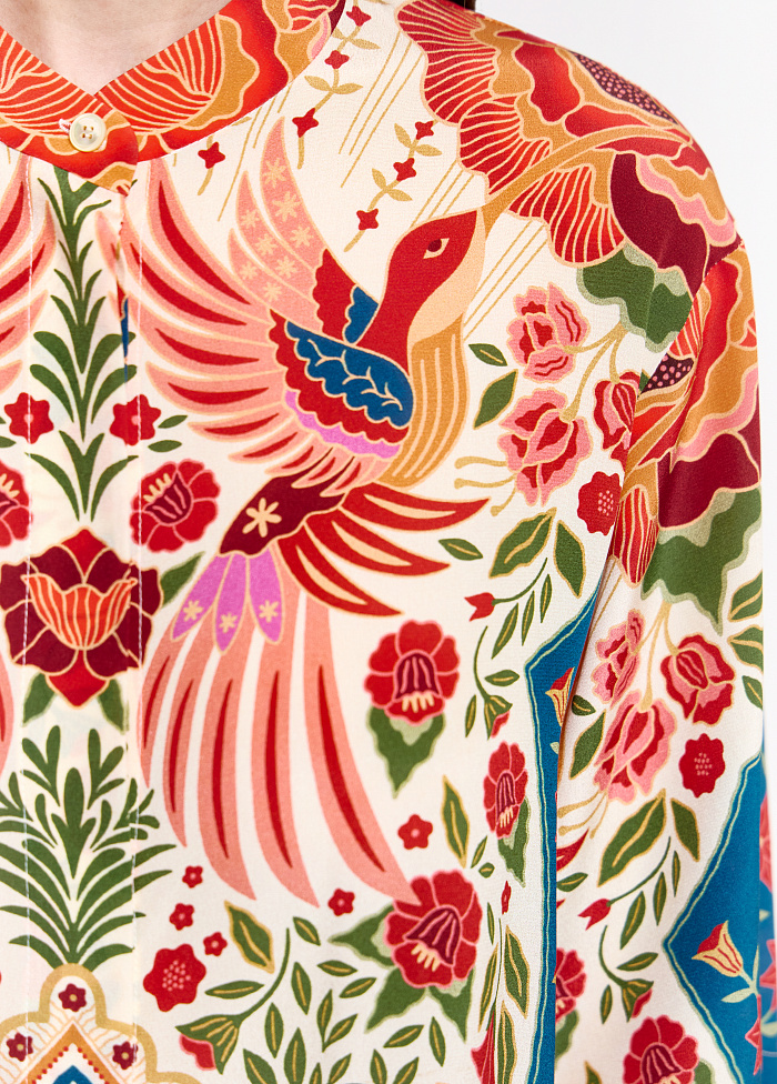 картинка Рубашка из шелка от бренда Оксаны Лаврентьевой OLOLOL