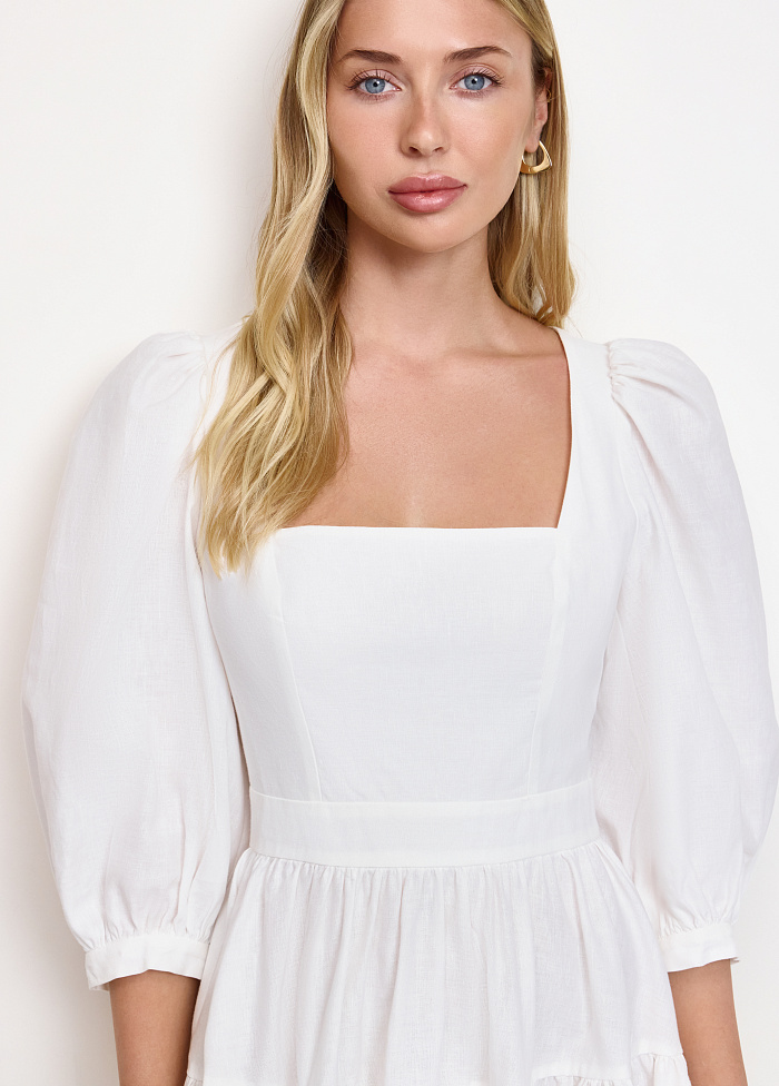 картинка Платье из хлопка и льна от бренда Оксаны Лаврентьевой OLOLOL