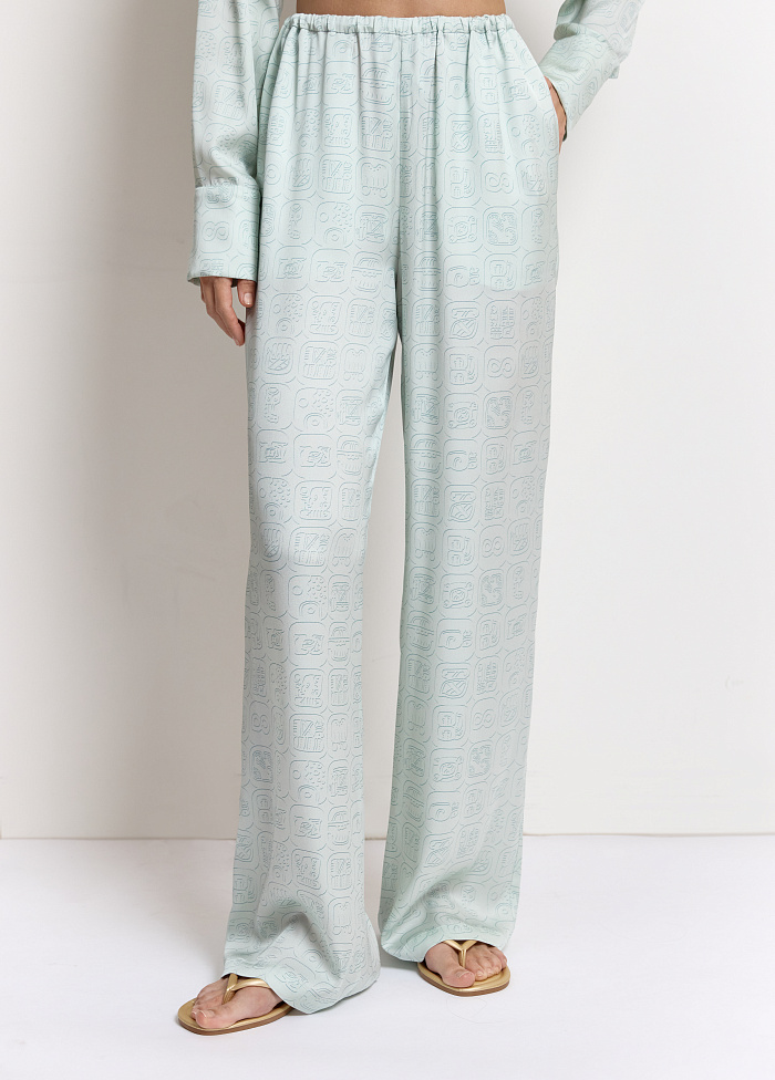 картинка Брюки из шелка от бренда Оксаны Лаврентьевой OLOLOL