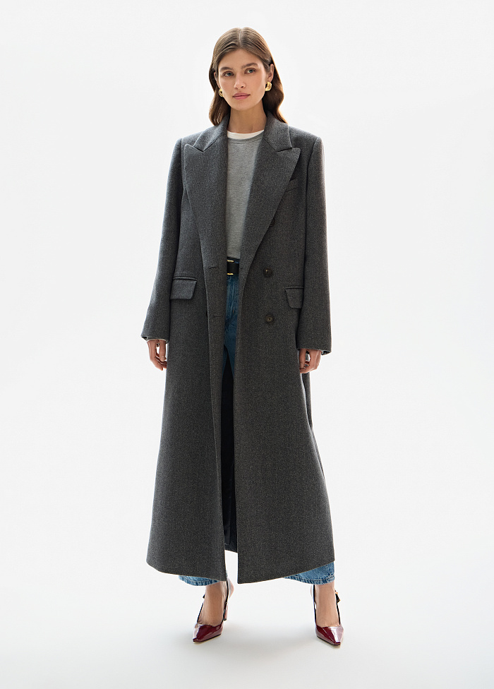 картинка Пальто из шерсти и кашемира от бренда Оксаны Лаврентьевой OLOLOL
