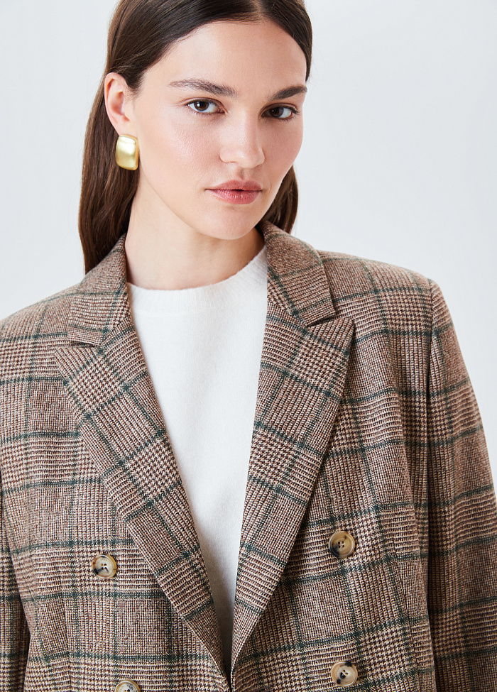 картинка Жакет двубортный с поясом от бренда Оксаны Лаврентьевой OLOLOL