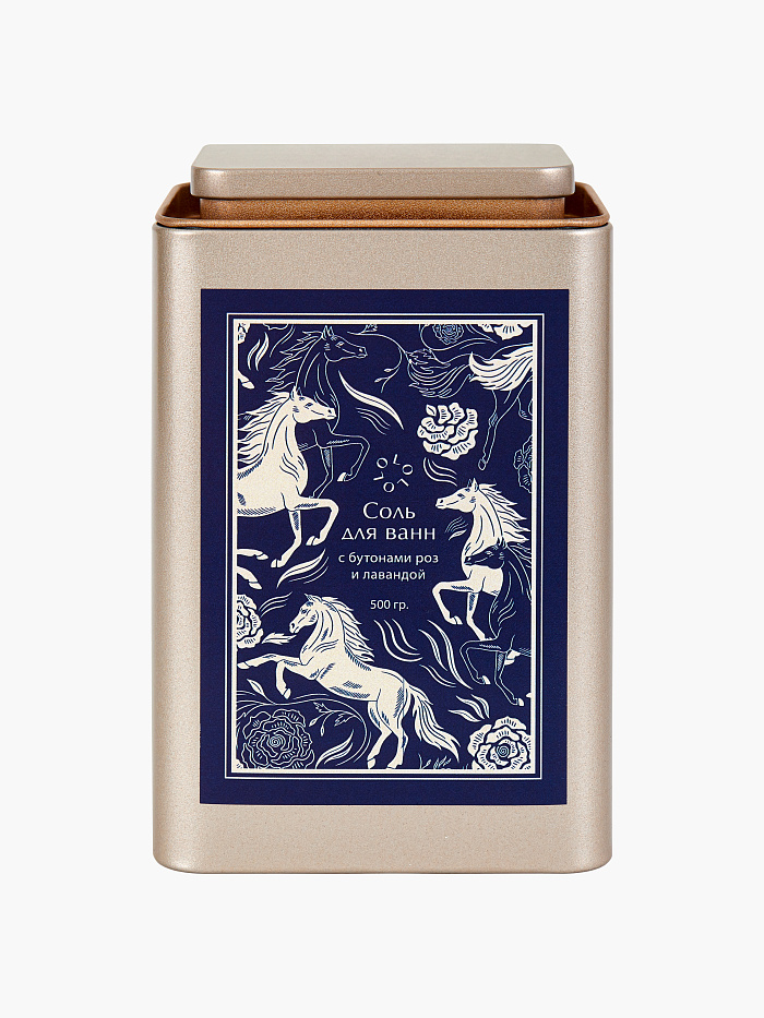 картинка Соль для ванн с бутонами роз и лавандой от бренда Оксаны Лаврентьевой OLOLOL