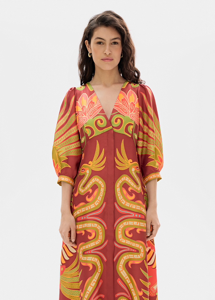 картинка Платье из шелка от бренда Оксаны Лаврентьевой OLOLOL