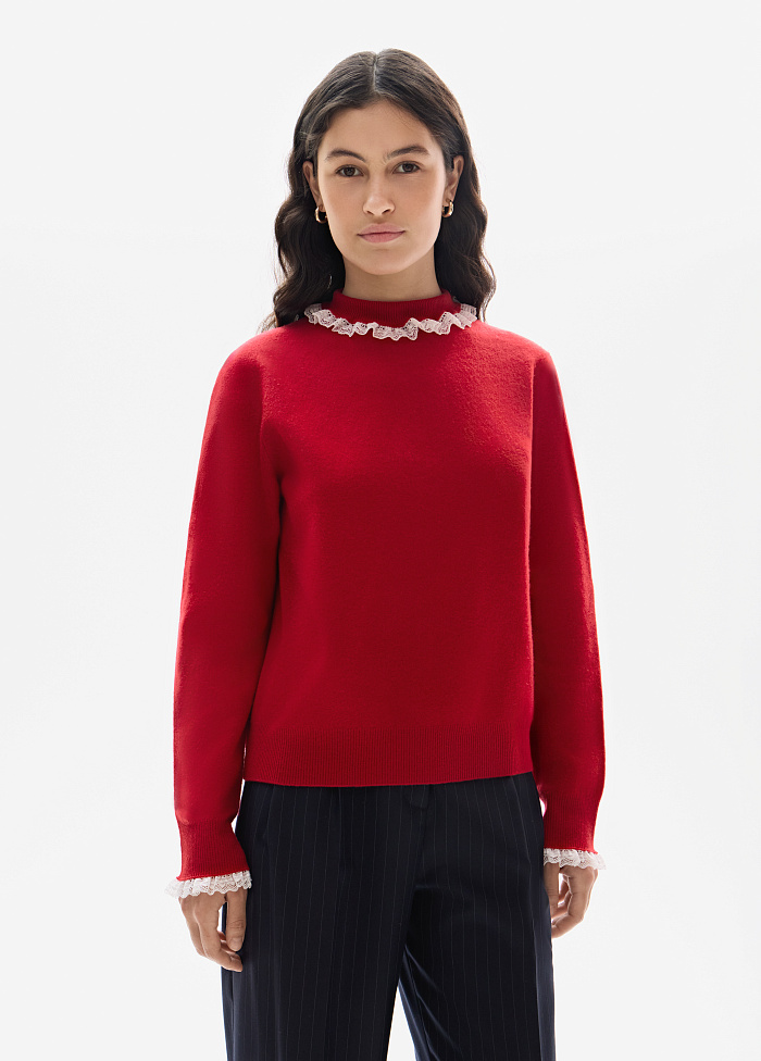 картинка Свитер вязаный из шерсти от бренда Оксаны Лаврентьевой OLOLOL