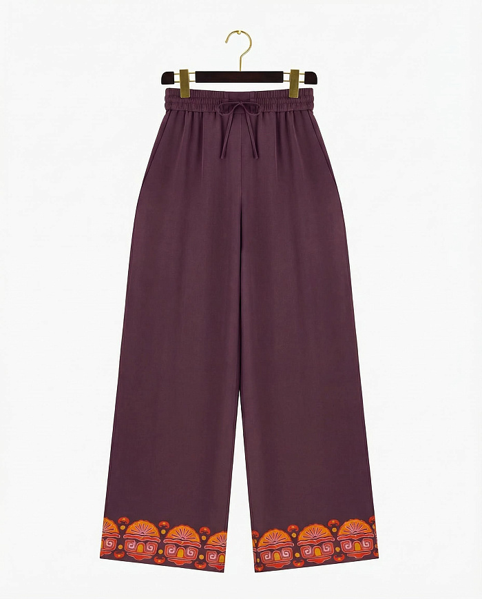 картинка Брюки из шелка от бренда Оксаны Лаврентьевой OLOLOL