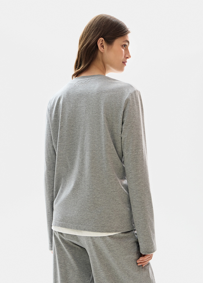 картинка Лонгслив из хлопка от бренда Оксаны Лаврентьевой OLOLOL