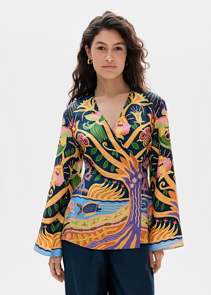 картинка Жакет из шелка от бренда Оксаны Лаврентьевой OLOLOL