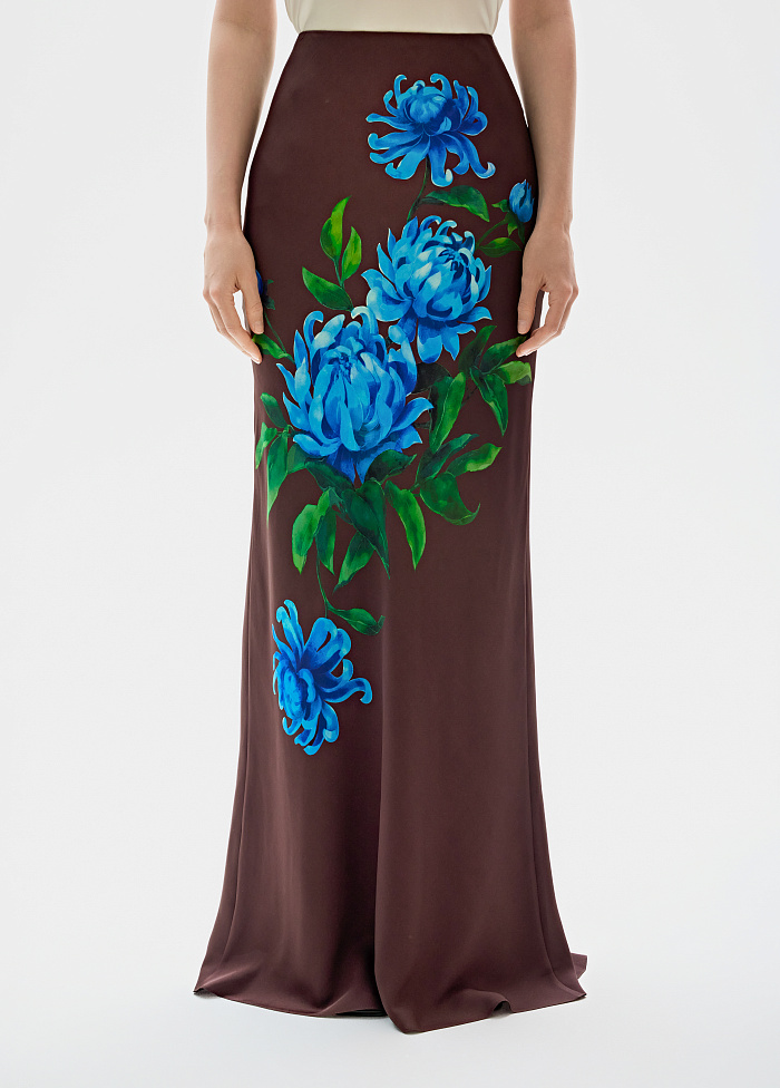 картинка Юбка из шелка от бренда Оксаны Лаврентьевой OLOLOL