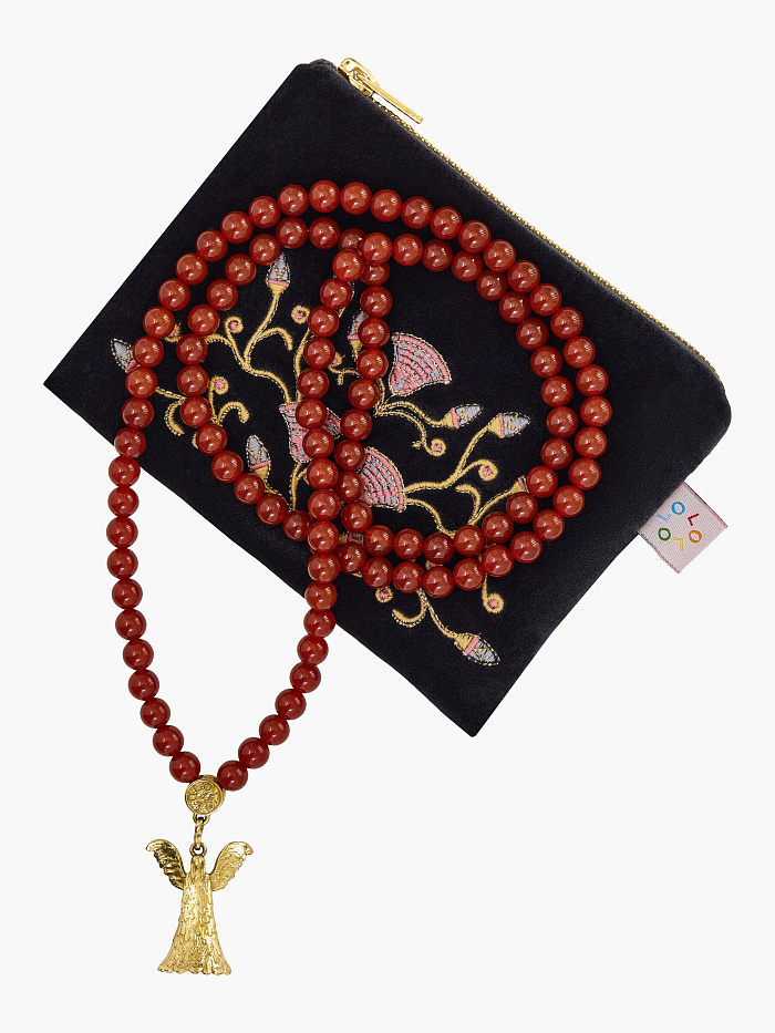 картинка Четки с сердоликом в косметичке от бренда Оксаны Лаврентьевой OLOLOL