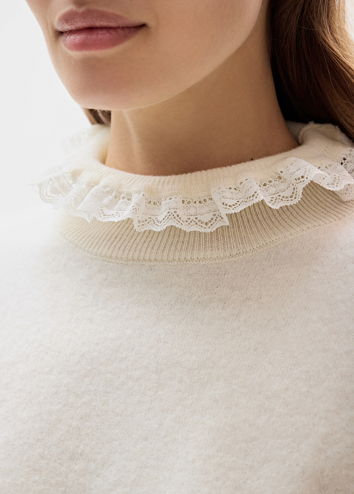 картинка Свитер вязаный из шерсти от бренда Оксаны Лаврентьевой OLOLOL