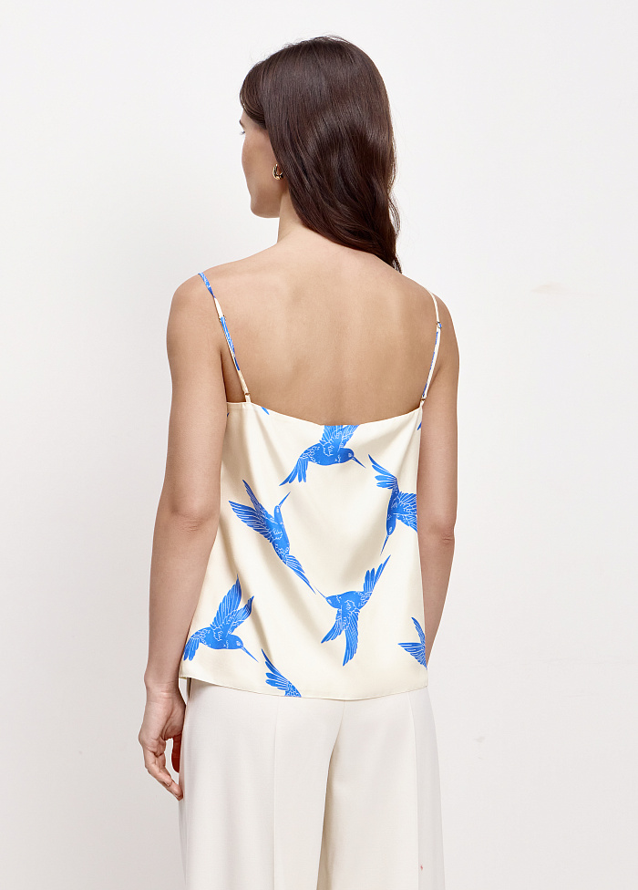 картинка Топ из шелка от бренда Оксаны Лаврентьевой OLOLOL